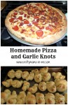 Homemade Pizza and Garlic Knots