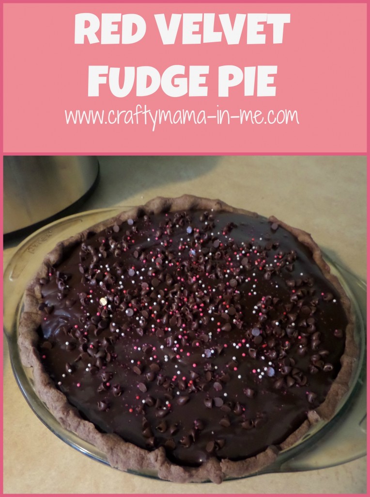 Red Velvet Fudge Pie