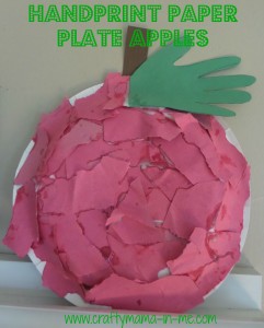 Handprint Paper Plate Apples