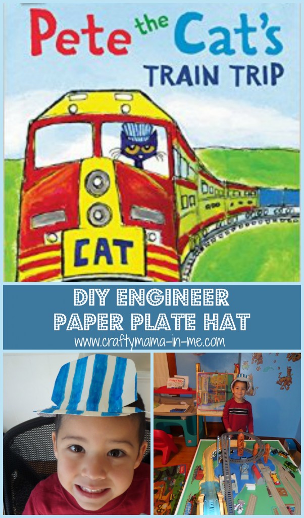 DIY Engineer Paper Plate Hat Inspired by Pete the Cat