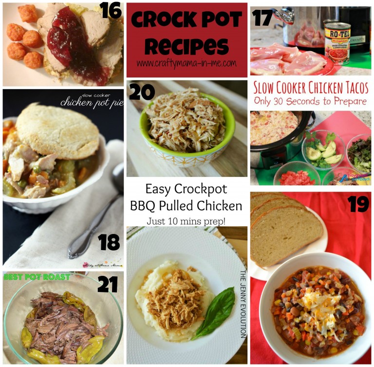 Roundup of 27 Crock Pot and Freezer Meal Recipes - Crafty Mama in ME!