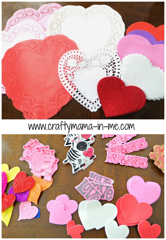 Valentine's Day Hearts Decorated with Foam Stickers