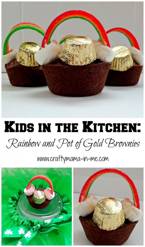 Kids in the Kitchen: Rainbow and Pot of Gold Brownie