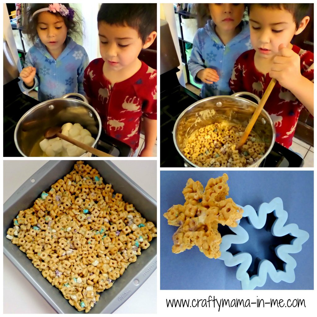 Cooking with Kids: Frozen Inspired Cereal Treats