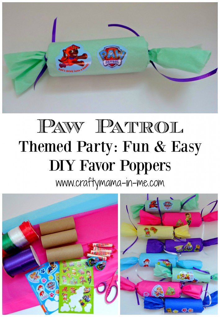 Paw Patrol Themed Party: Fun & Easy DIY Favor Poppers