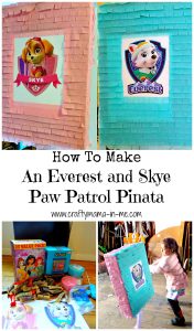 How To Make An Everest and Skye Paw Patrol Pinata