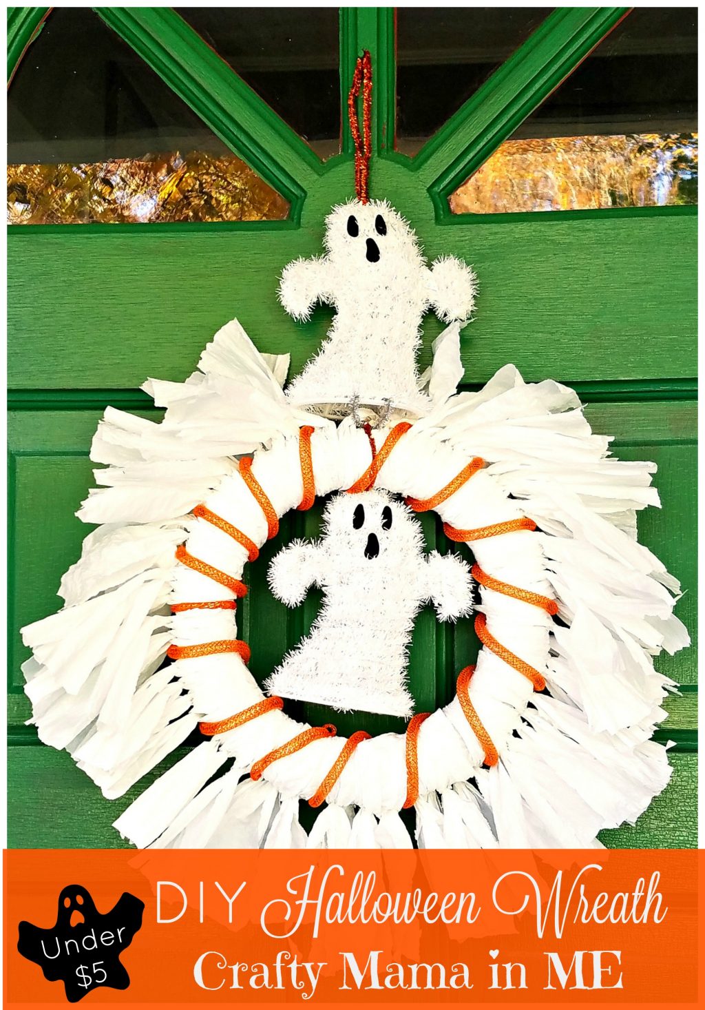 How to Make a Halloween Wreath for Under Five Dollars