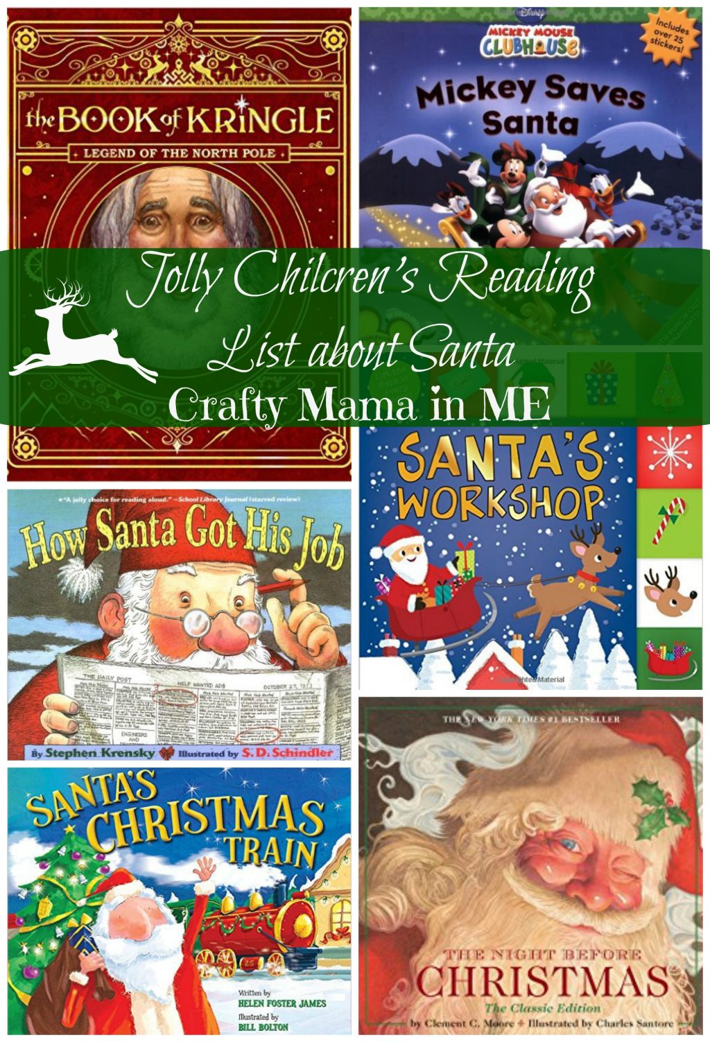 Jolly Children's Reading List of books about Santa