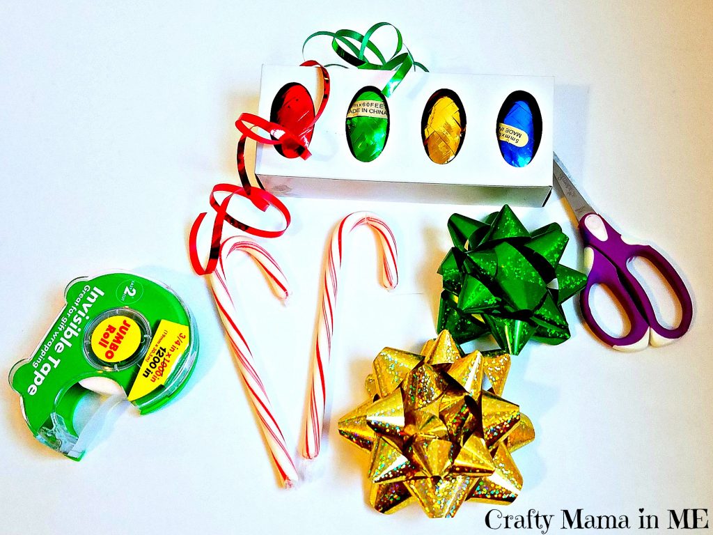 Festive Kid Made Candy Cane & Ribbon Ornaments