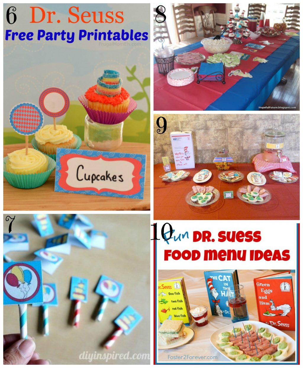 Fun Roundup of Ideas to Host a Dr. Suess Party