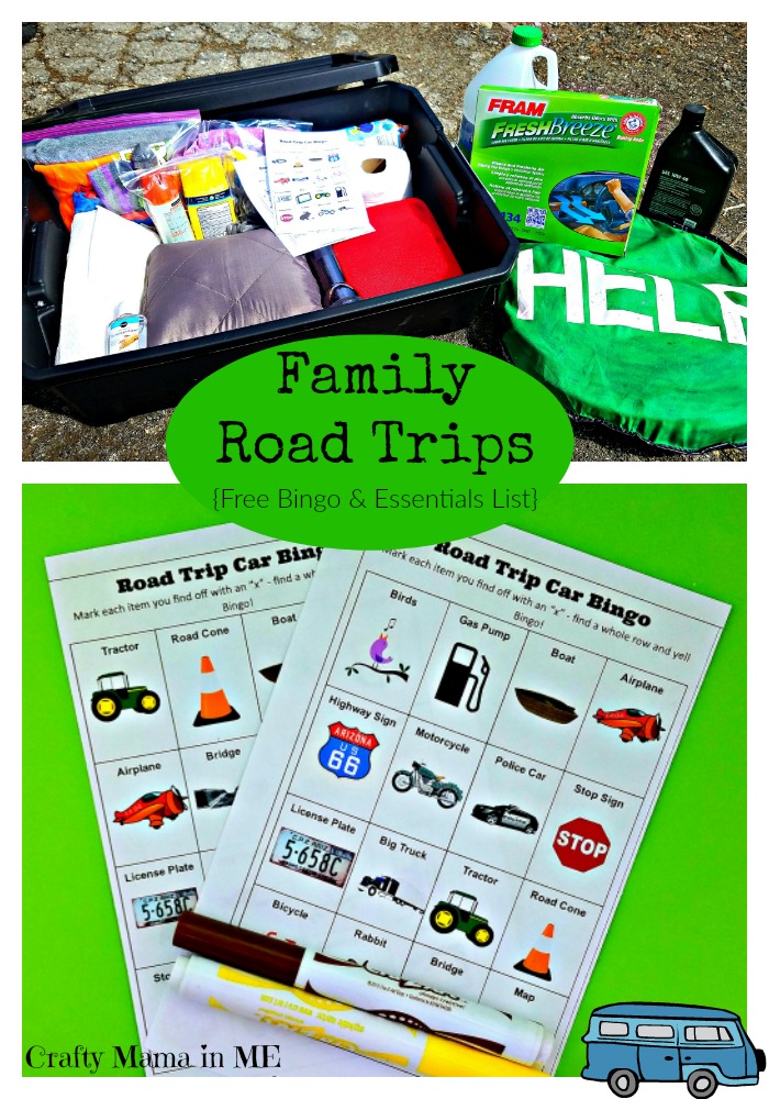 Hit the Road as a Family {Free Bingo & Essentials List}