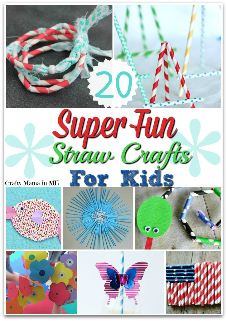 20 Super Fun Straw Kid Crafts