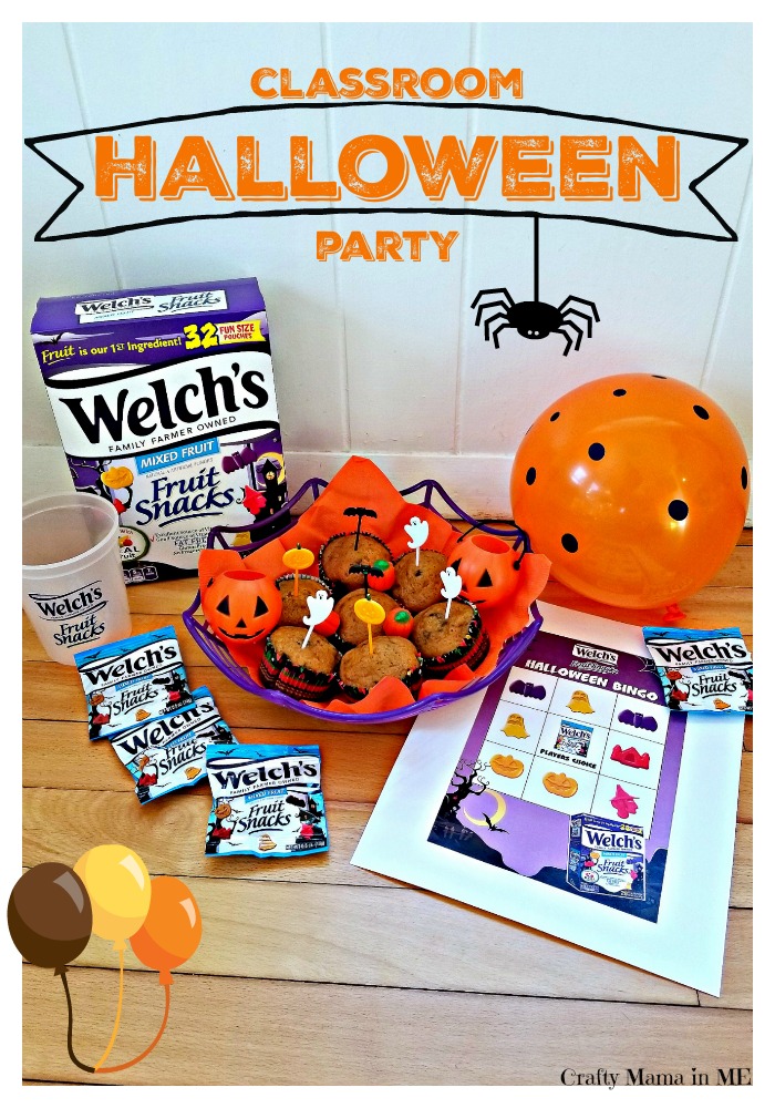 Welch's Fruit Snacks Halloween Challenge. Have a fun and easy Classroom Halloween Party this year!