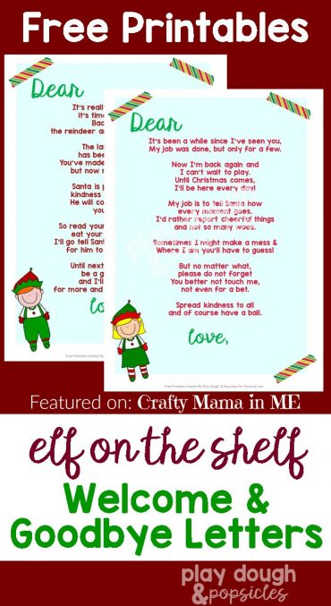 Elf on the Shelf Letters {Free Printables} - Crafty Mama in ME!