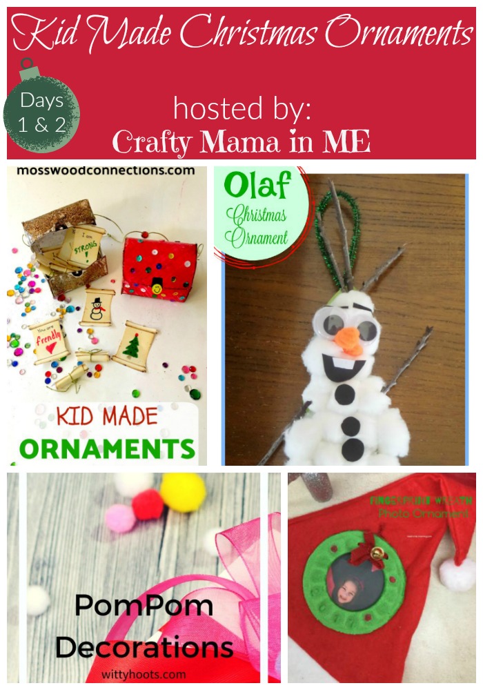 Days 1 & 2  - Kid Made Christmas Ornaments