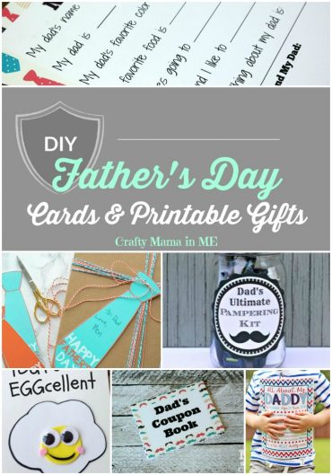 15 Cards and Printable Gifts for Father's Day - Crafty Mama in ME!